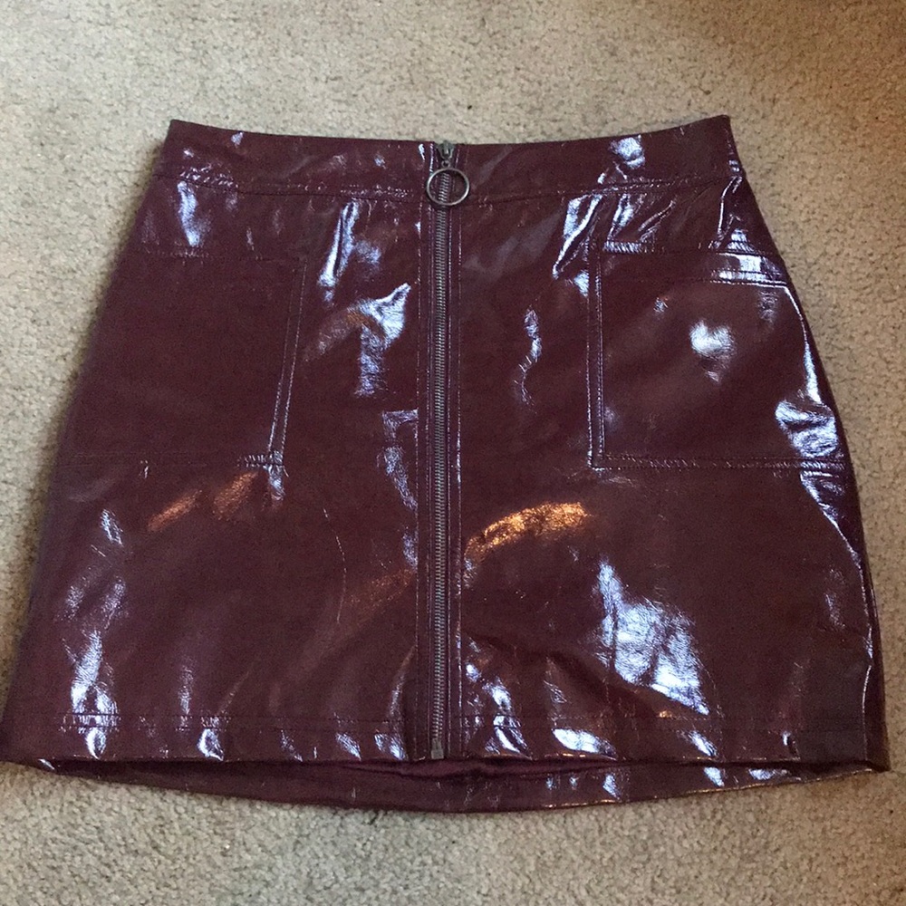 Wild Fable faux leather mini skirt